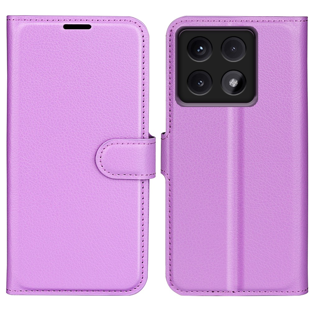  Xiaomi 14T Pro Fodral Litchi Läder Lila