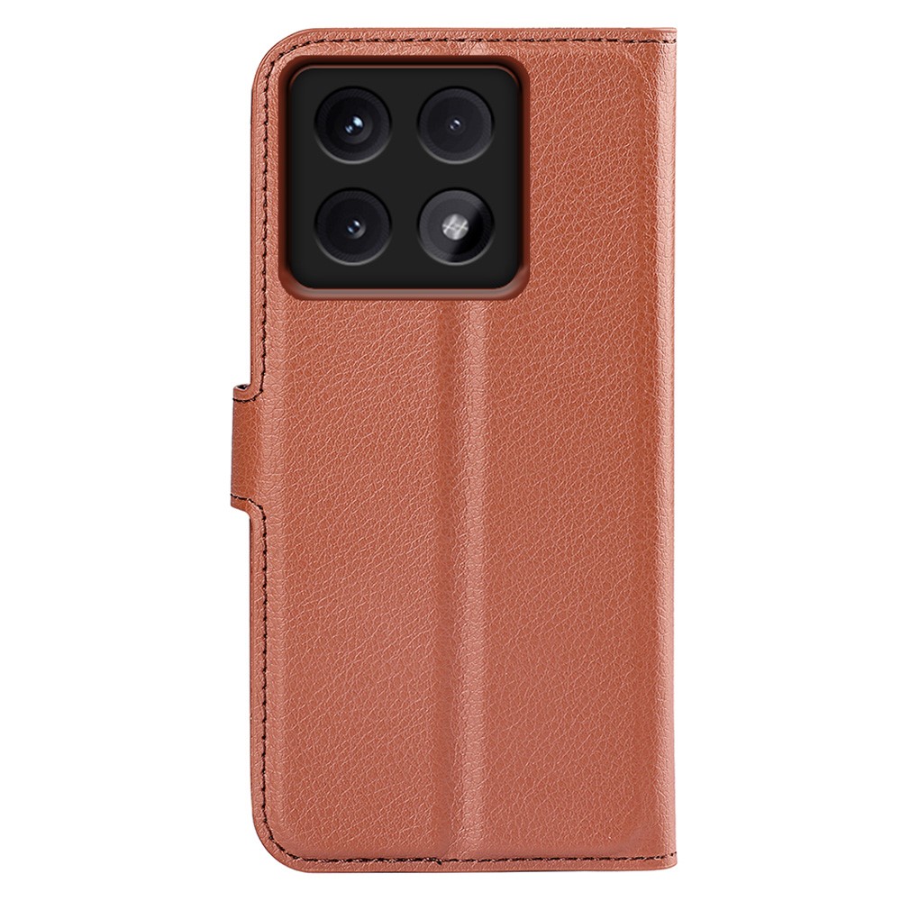  Xiaomi 14T Pro Fodral Litchi Läder Brun
