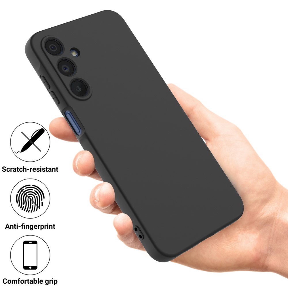  Samsung Galaxy A16 Skal Liquid Silikon Svart