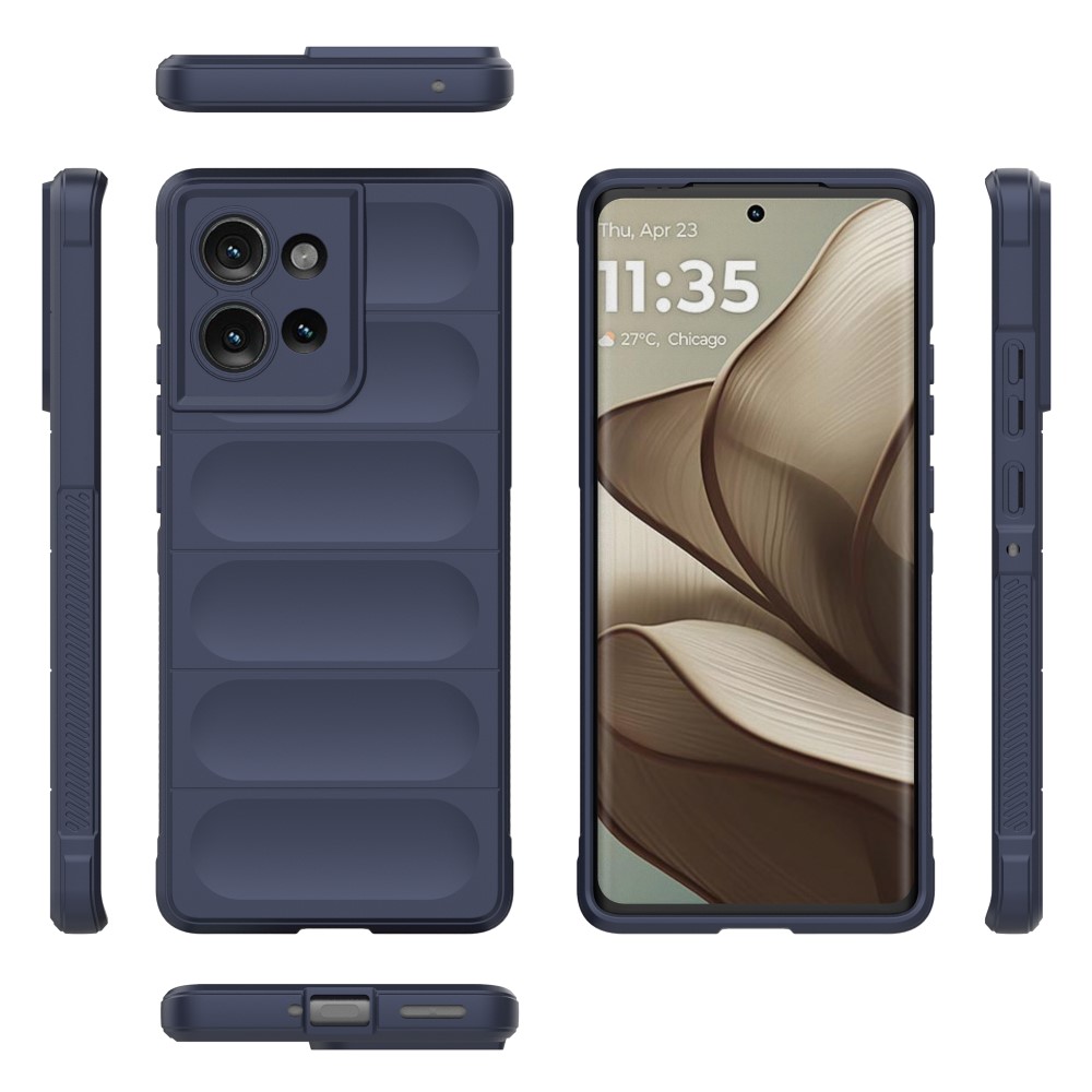  Motorola Edge 50 Skal Magic Shield Mörk Blå