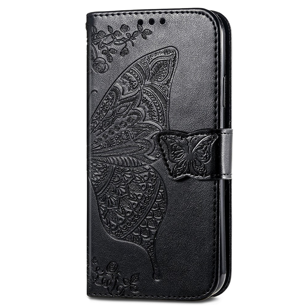  Xiaomi 14T Fodral Med Fjäril Tryck Svart