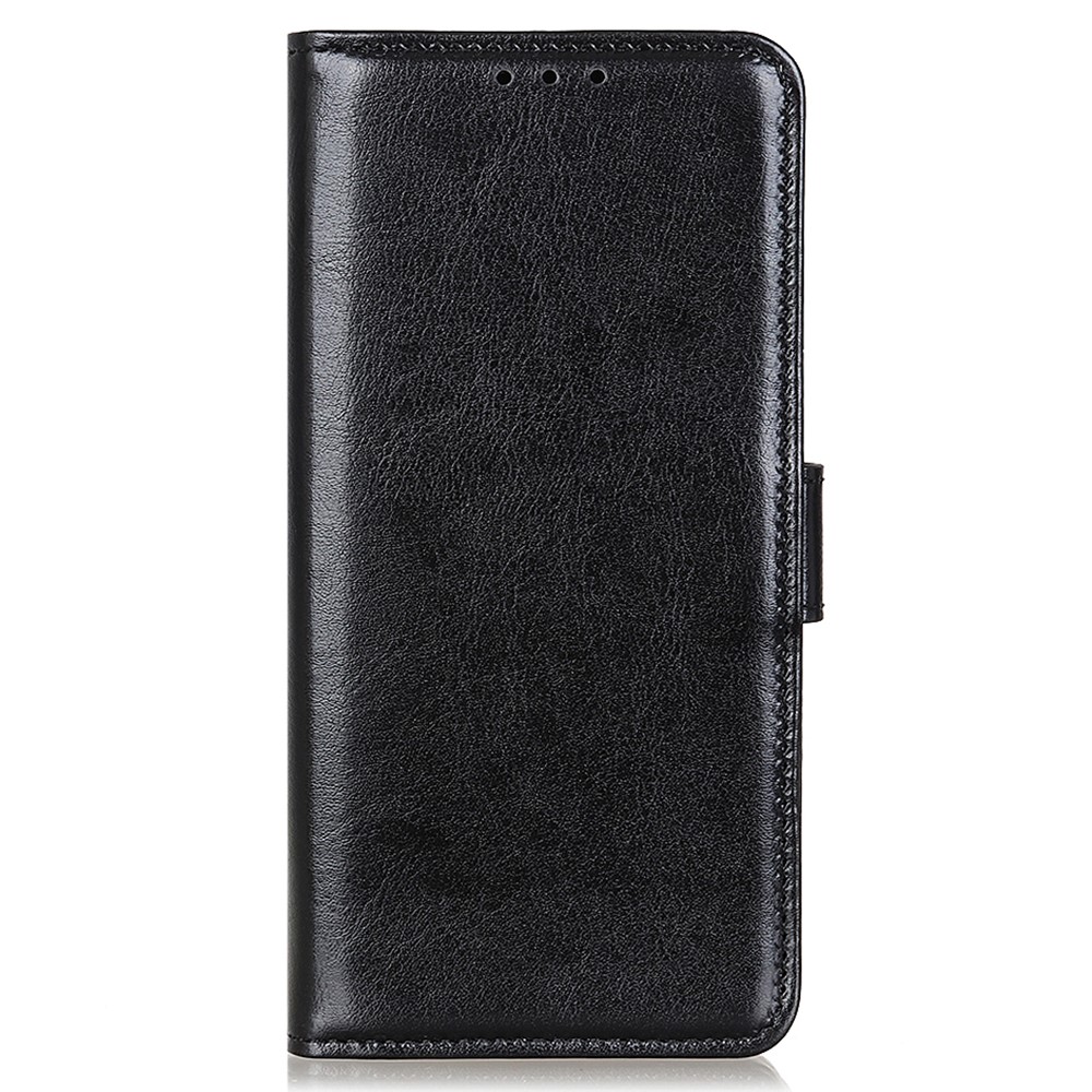  Xiaomi Redmi 14C Plånboksfodral Crazy Horse Läder Svart