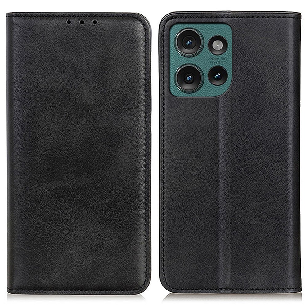  Motorola Edge 50 Fodral Flip Split Läder Svart