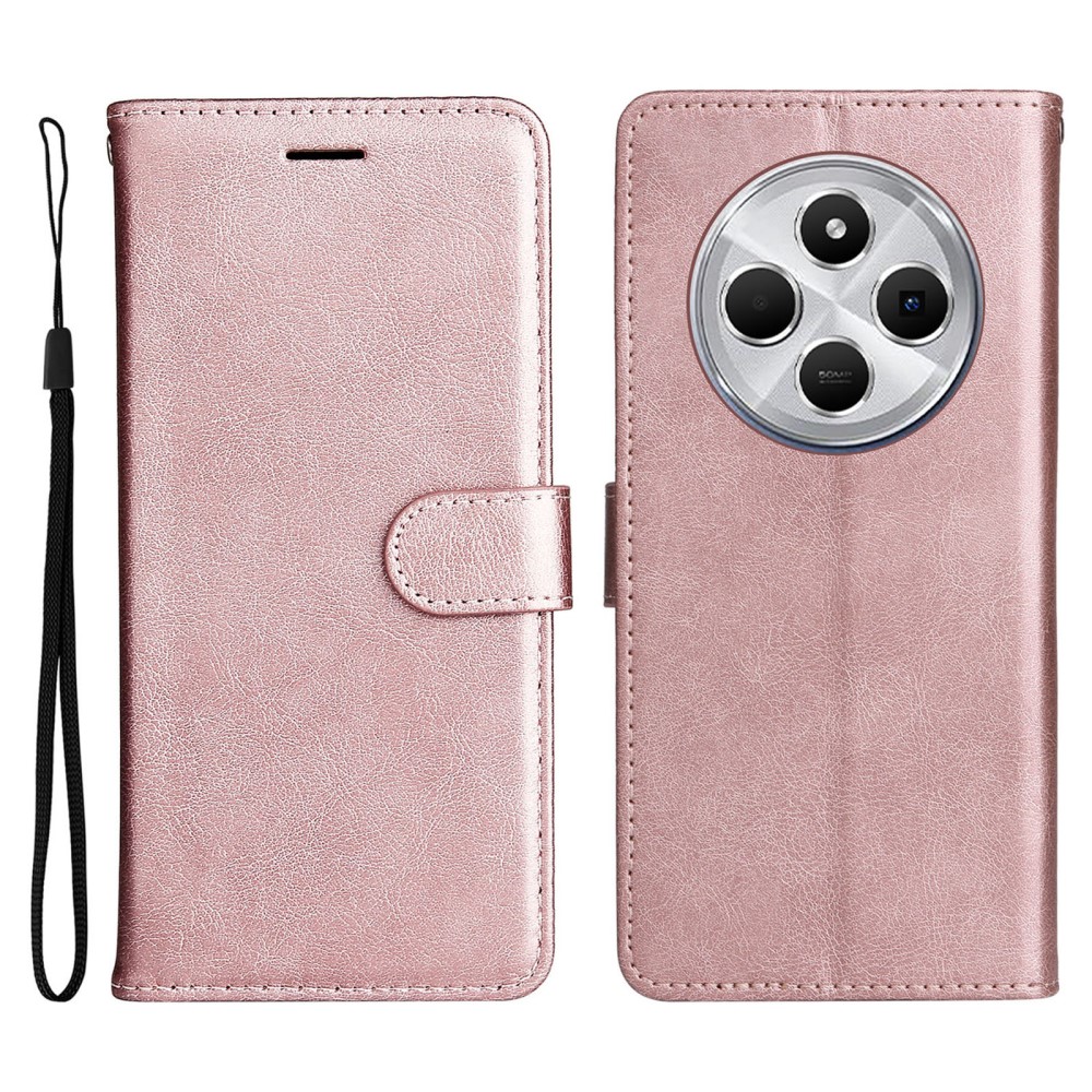  Xiaomi Redmi 14C Fodral Läder Roséguld