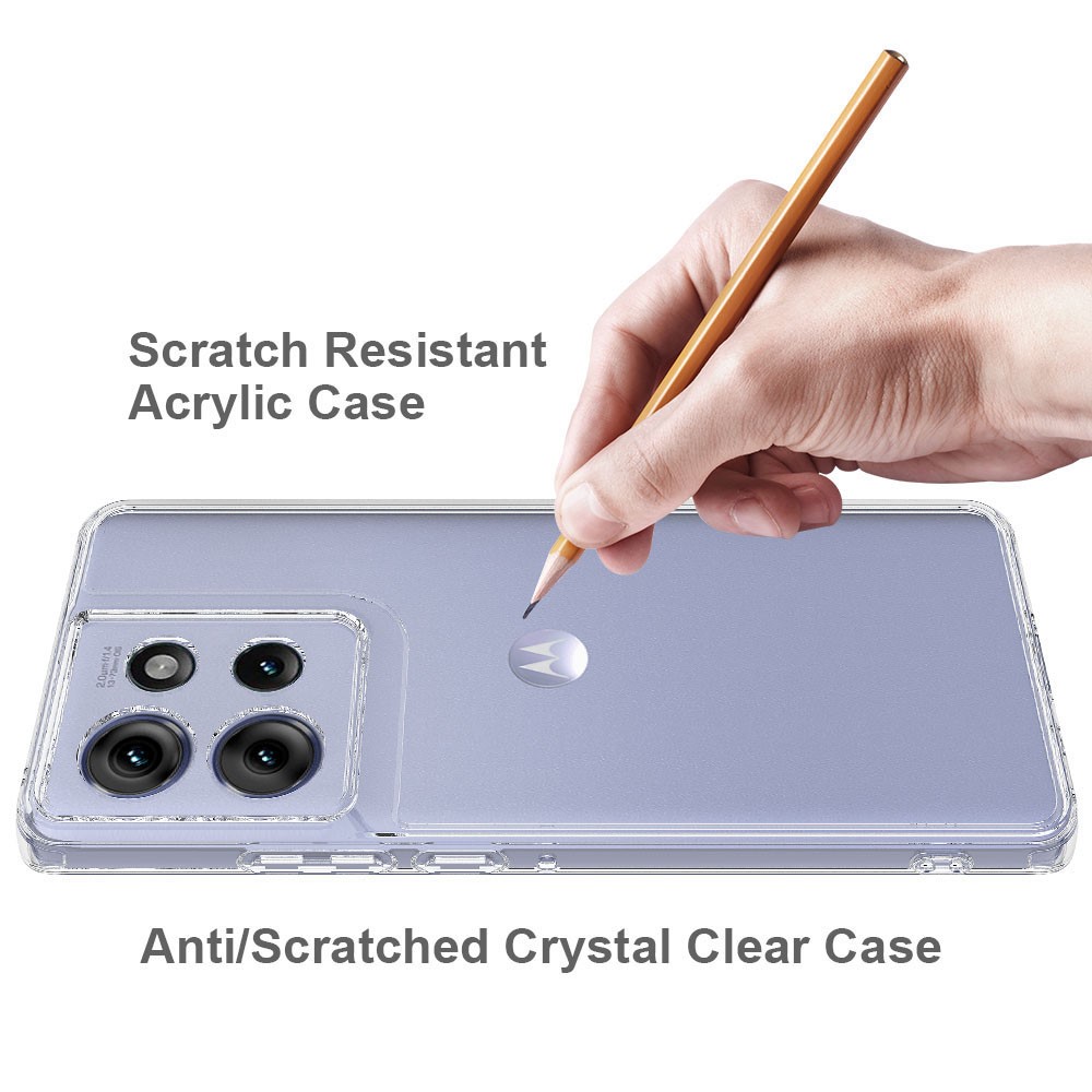  Motorola Edge 50 Skal TPU / Akryl Shockproof Transparent