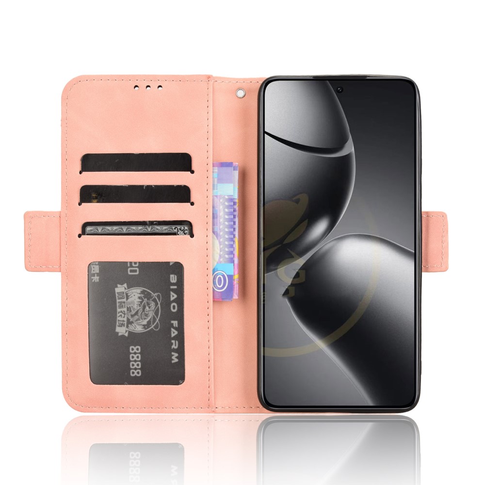  Xiaomi 14T Fodral Med Avtagbart Kortfodral Rosa