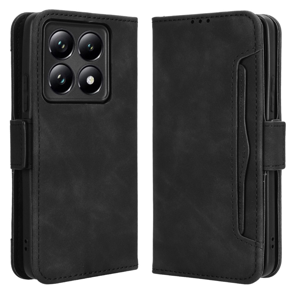  Xiaomi 14T Pro Fodral Med Avtagbart Kortfodral Svart