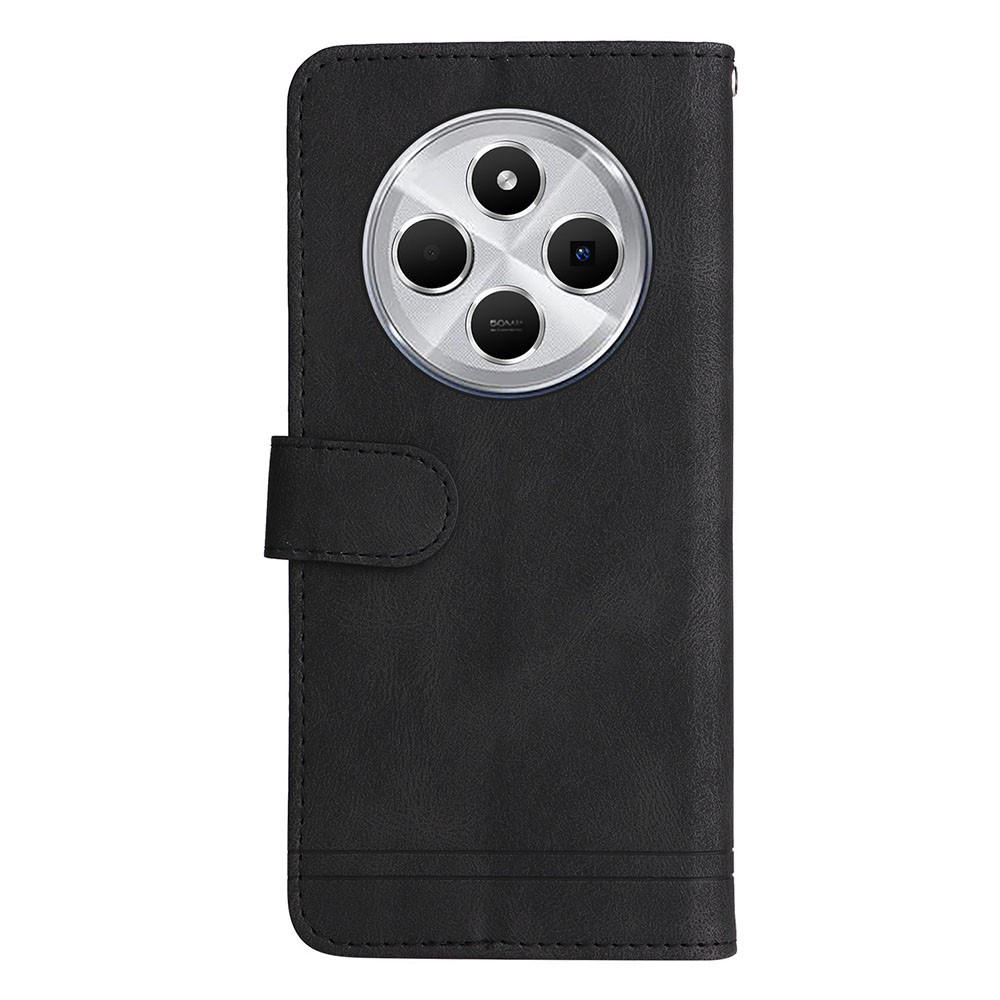  Xiaomi Redmi 14C Plånboksfodral Läder Svart