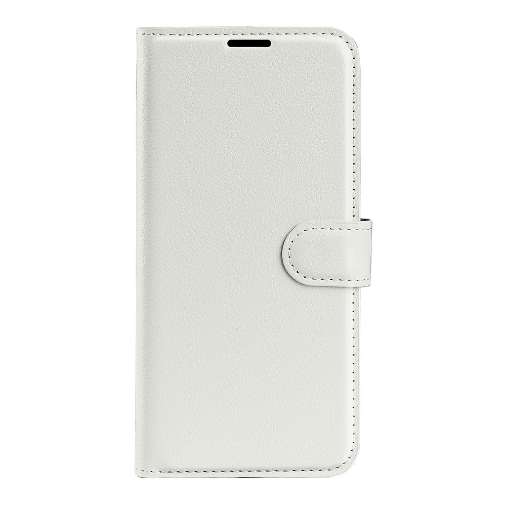  Xiaomi Redmi 14C Fodral Litchi Läder Vit