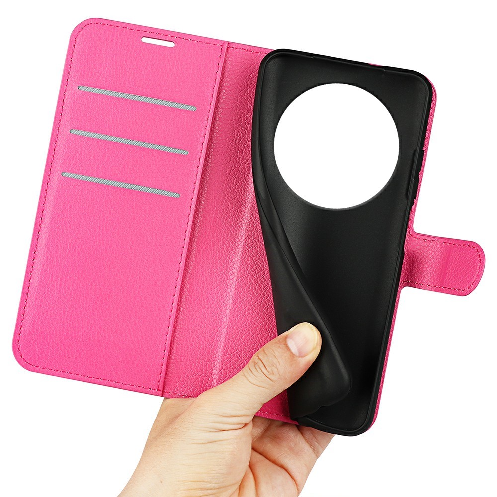  Xiaomi Redmi 14C Fodral Litchi Läder Rosa