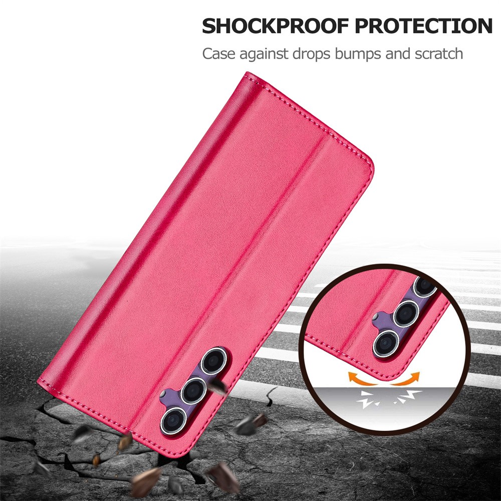 LC.IMEEKE LC.IMEEKE Samsung Galaxy A16 Fodral Läder Rosa