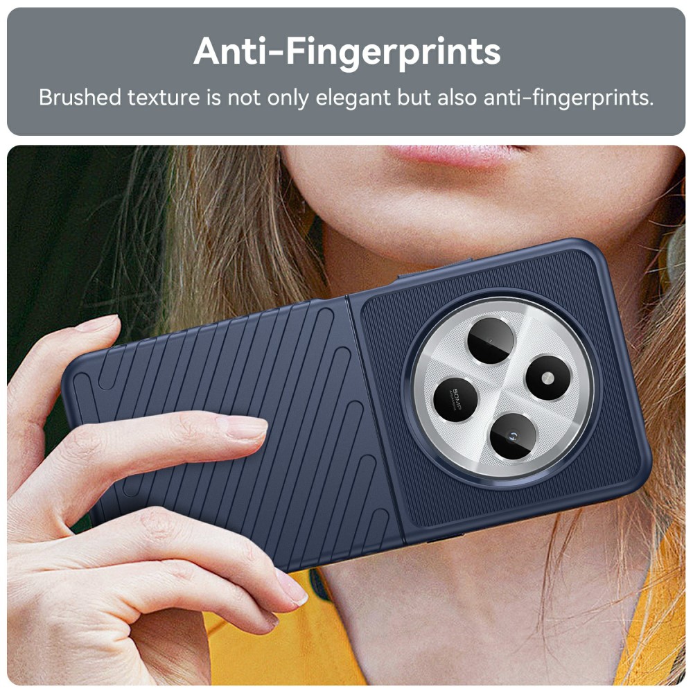  Xiaomi Redmi 14C Skal Twill Textur Blå