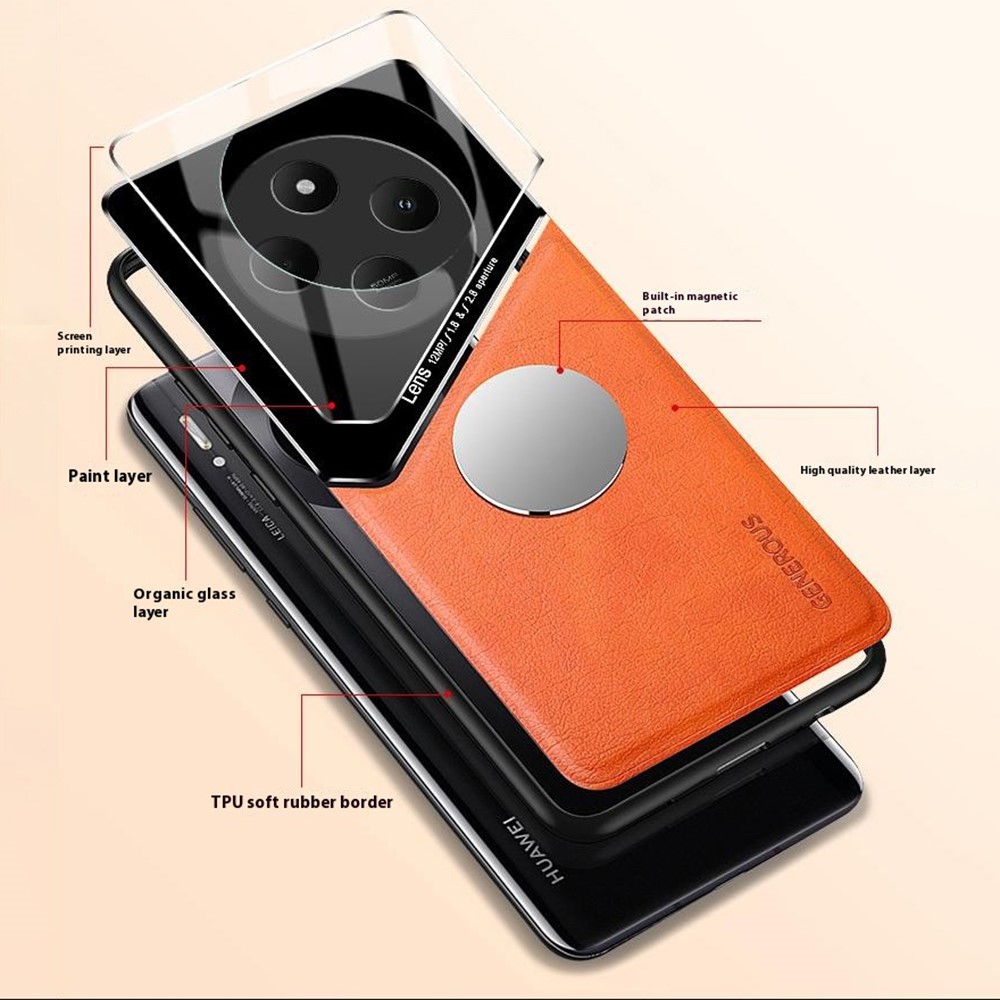  Xiaomi Redmi 14C Skal Med Inbyggd Magnetplatta Läder Blå