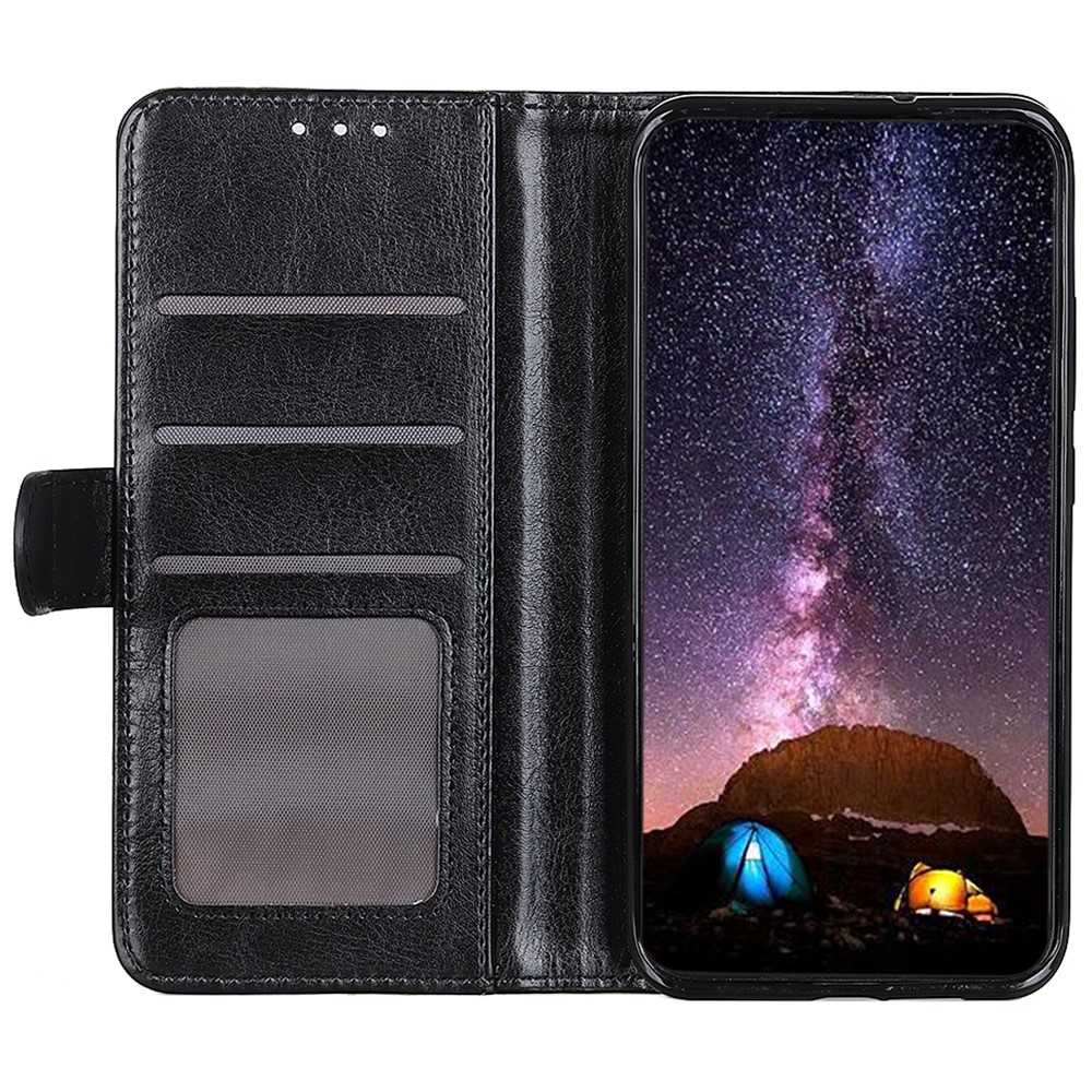  Xiaomi 14T Fodral Crazy Horse Läder Svart