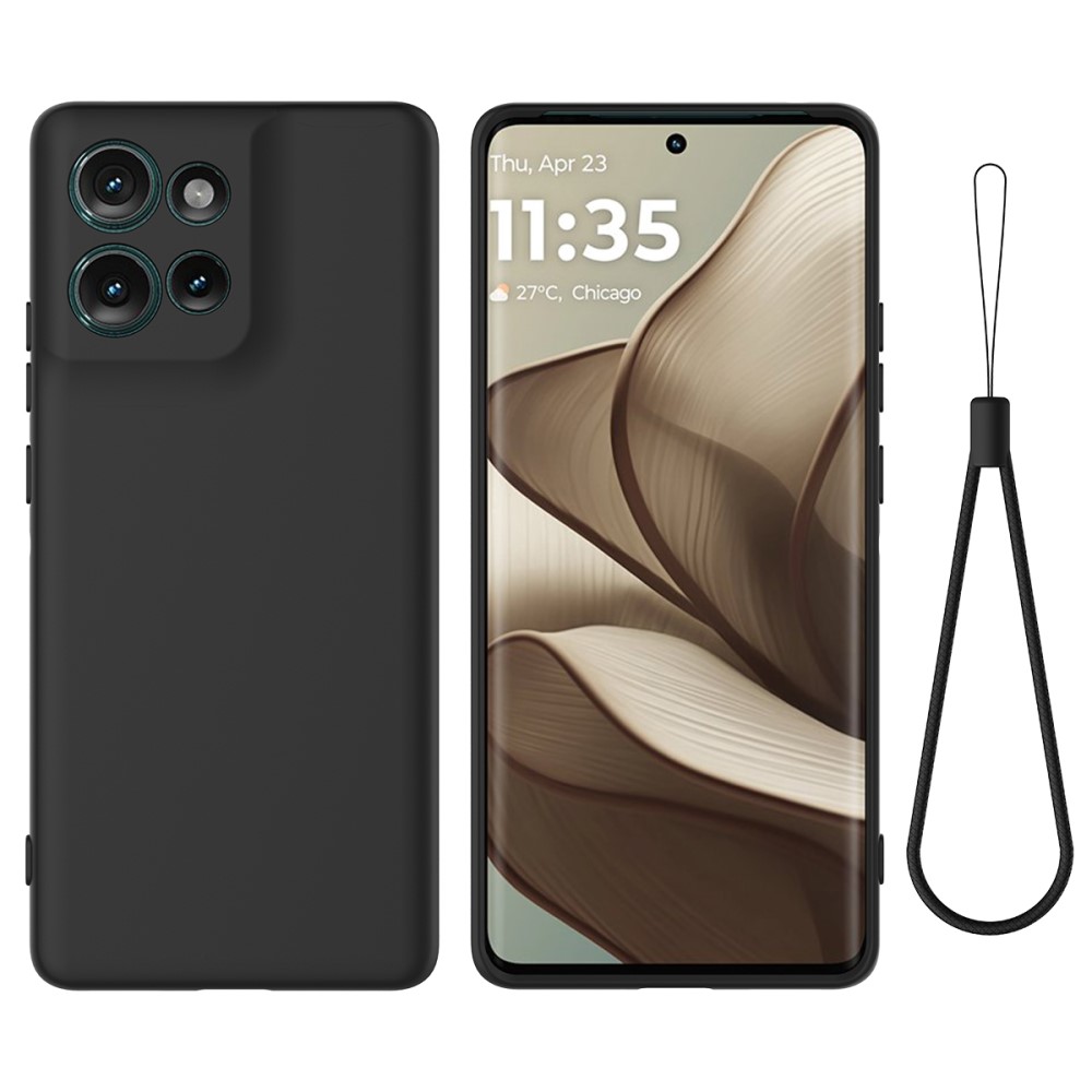 Motorola Edge 50 Skal Liquid Silikon Svart