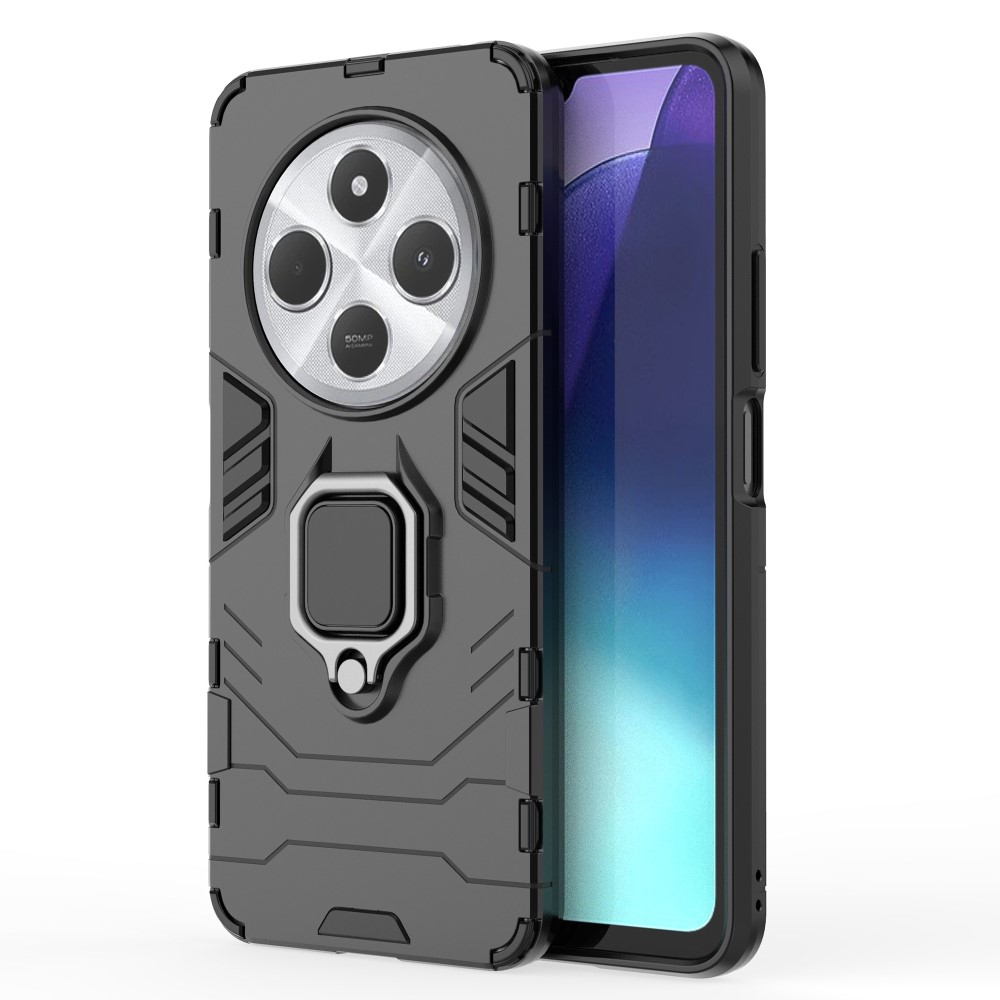  Xiaomi Redmi 14C Skal Hybrid Armor Ring Svart
