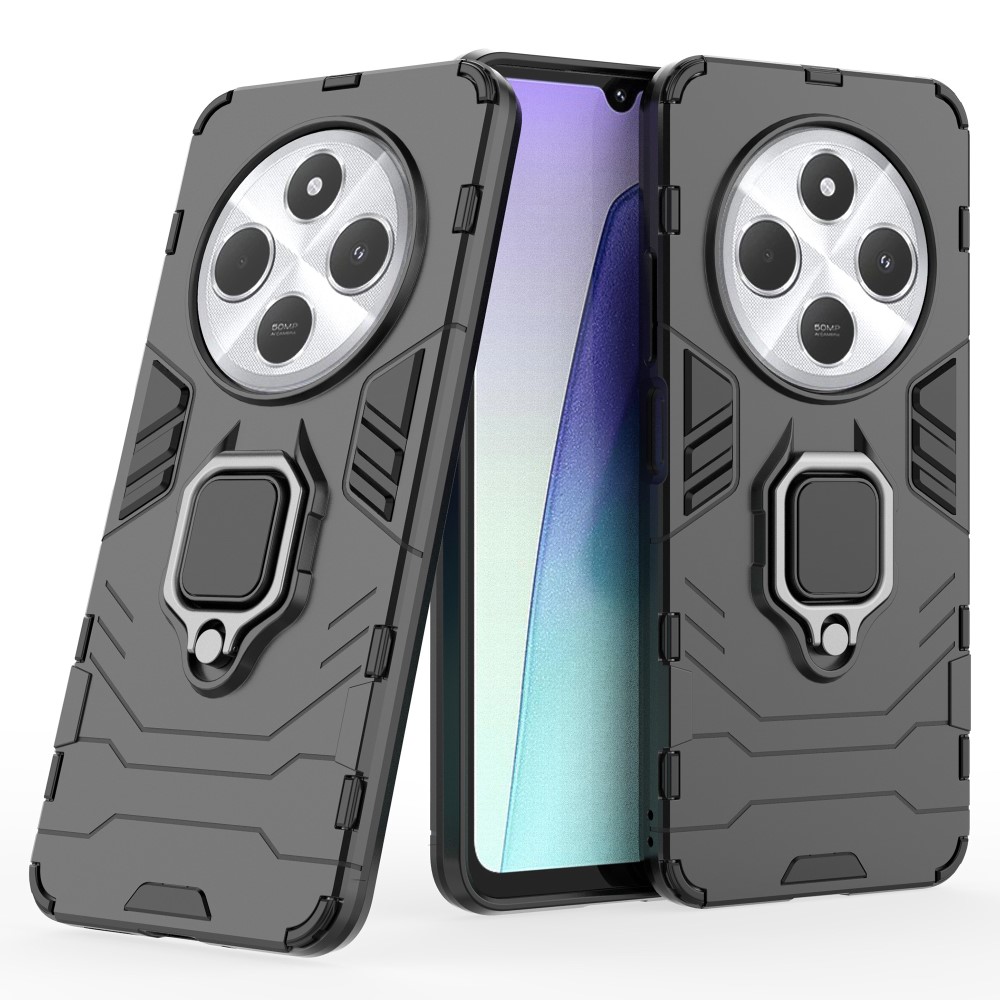  Xiaomi Redmi 14C Skal Hybrid Armor Ring Svart