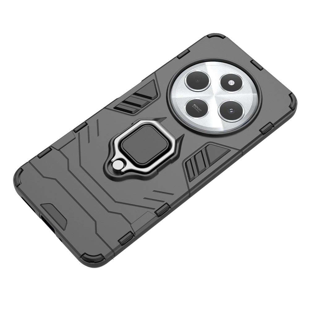  Xiaomi Redmi 14C Skal Hybrid Armor Ring Svart