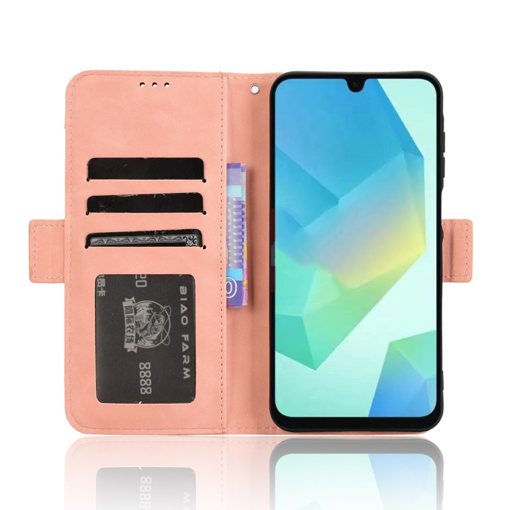  Samsung Galaxy A16 Fodral Med Avtagbart Kortfodral Rosa