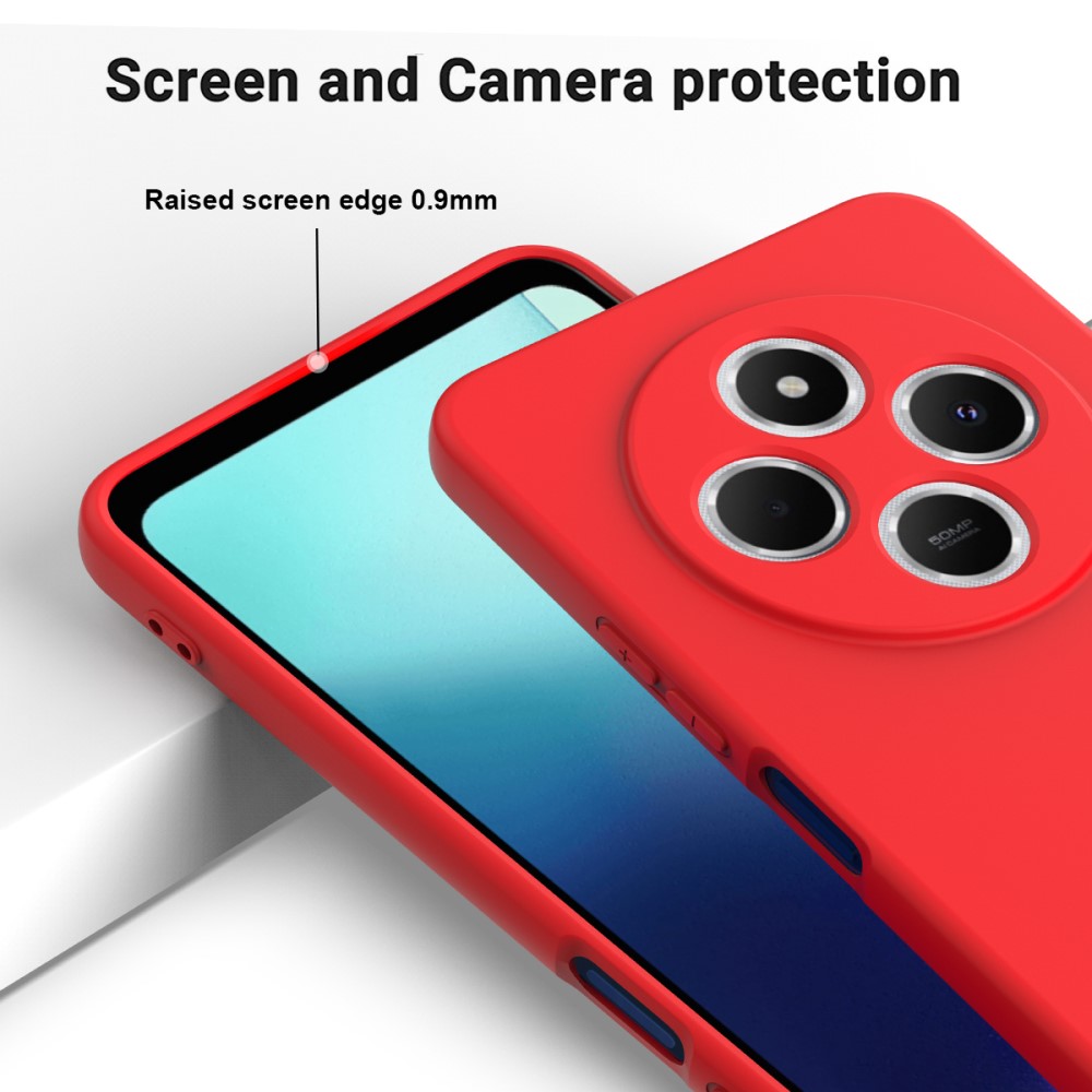  Xiaomi Redmi 14C Skal Liquid Silikon Röd