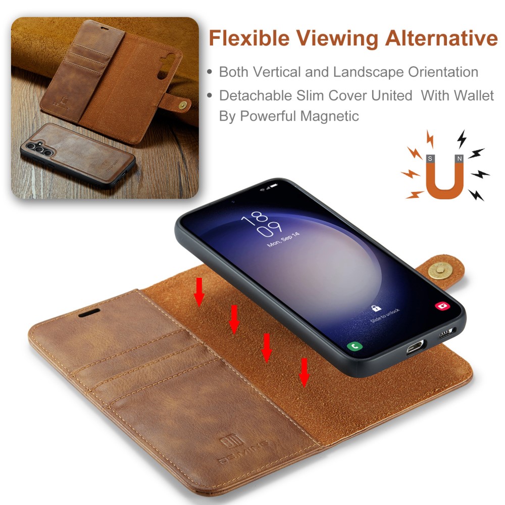 DG.MING DG.MING Samsung Galaxy A16 2in1 Magnet Fodral / Skal Brun