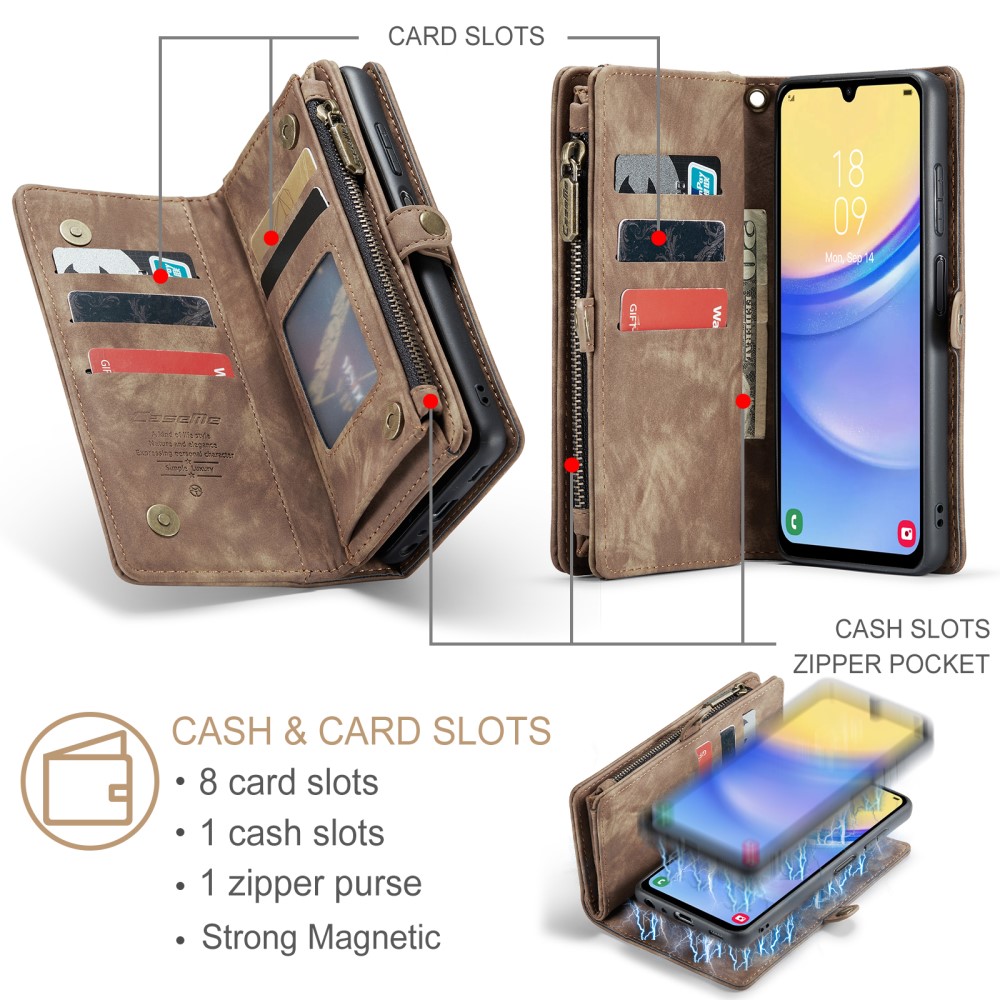 CASEME CASEME Samsung Galaxy A16 Fodral Multifuntionell Brun