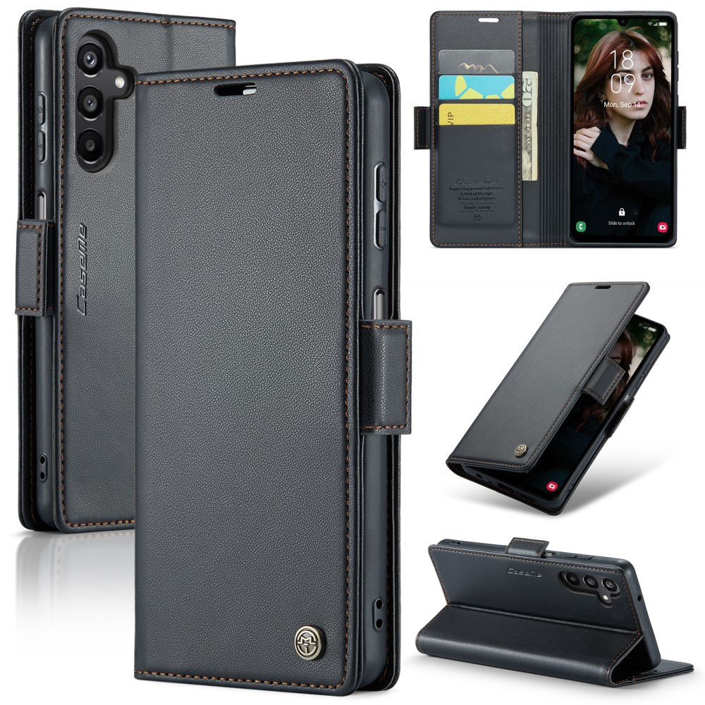 CASEME CASEME Samsung Galaxy A16 Fodral Läder RFID Svart