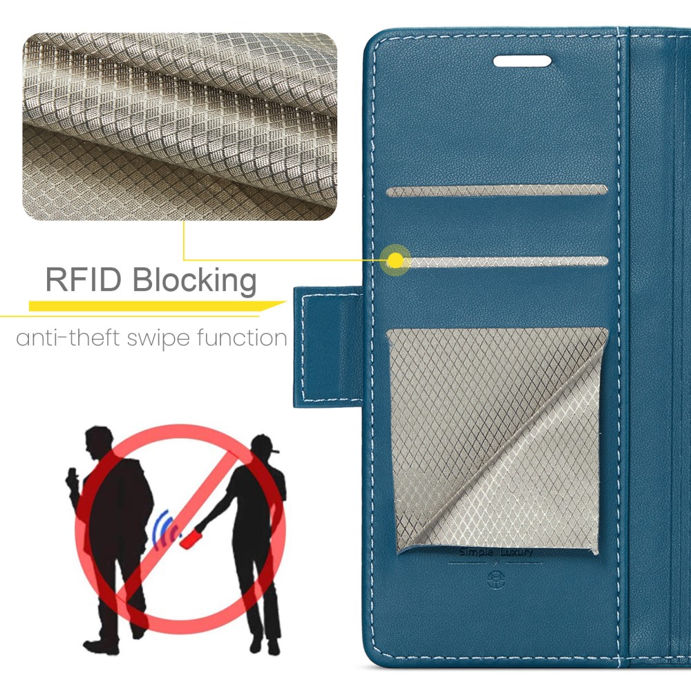 CASEME CASEME Samsung Galaxy A16 Fodral Läder RFID Blå
