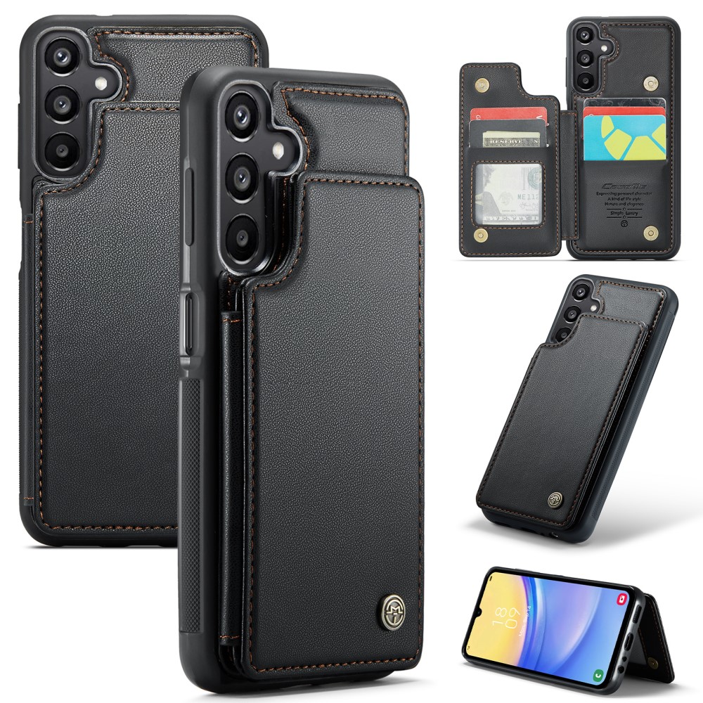 CASEME CASEME Samsung Galaxy A16 Skal RFID Kickstand Plånbok Svart