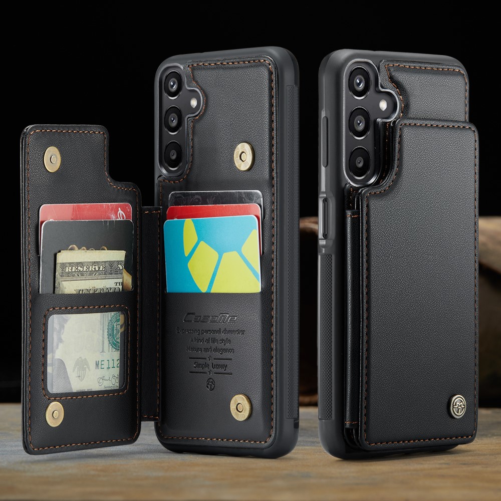 CASEME CASEME Samsung Galaxy A16 Skal RFID Kickstand Plånbok Svart
