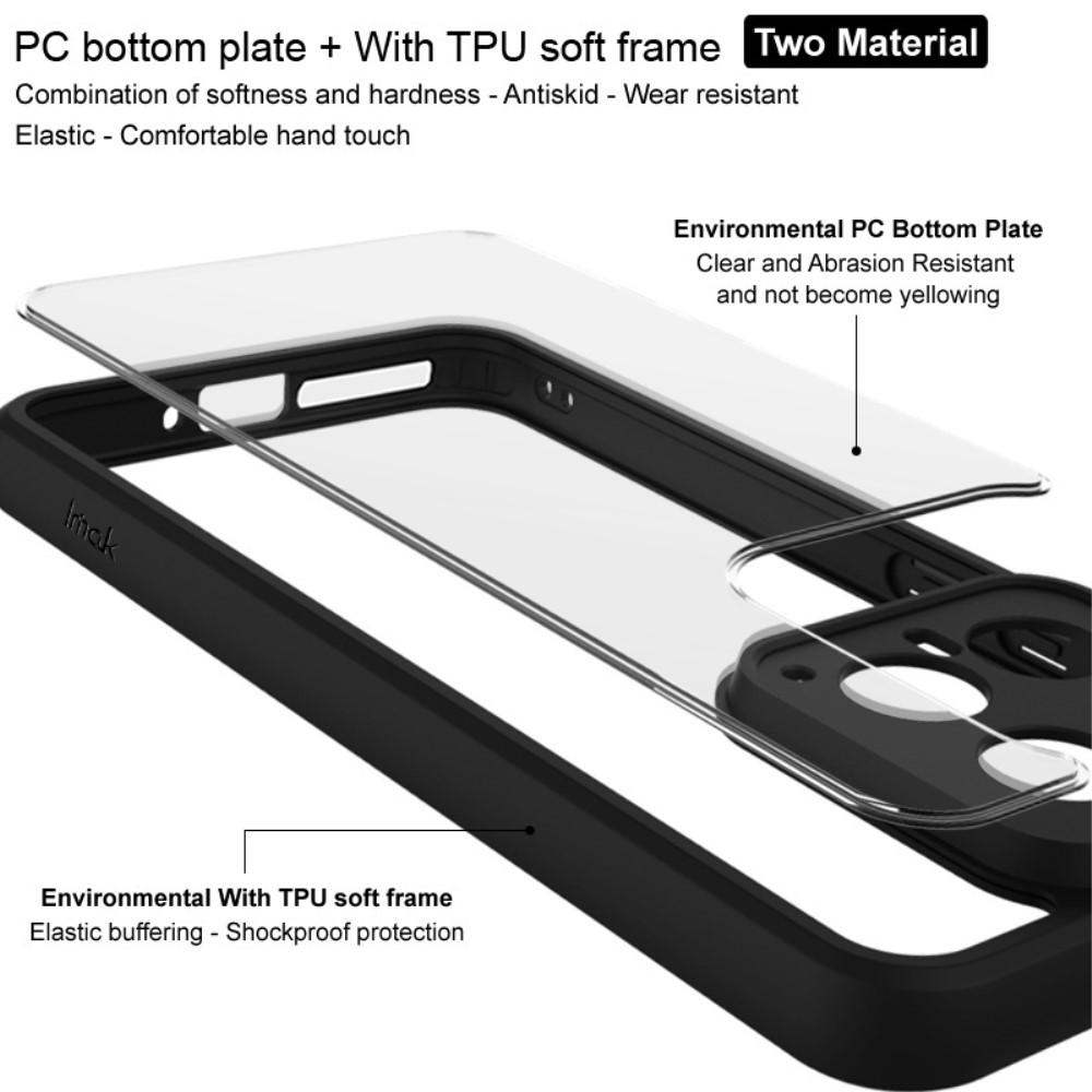 IMAK IMAK Xiaomi 14T Skal Hybrid Transparent / Svart