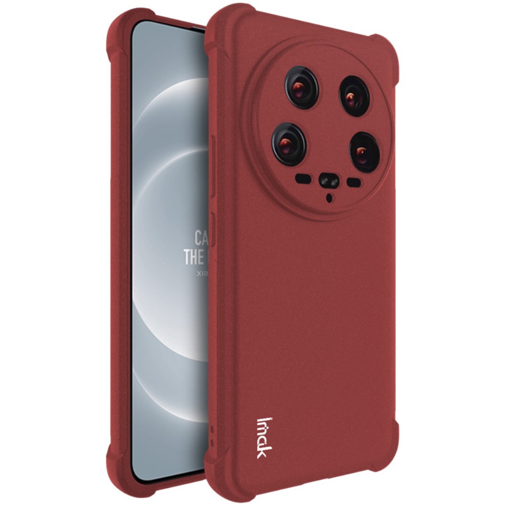 IMAK IMAK Xiaomi 14 Ultra Skal TPU AirBag Hörn Matt Röd