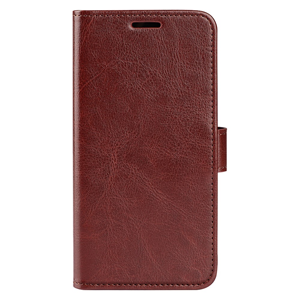  Xiaomi 14 Ultra Fodral Crazy Horse Läder Brun
