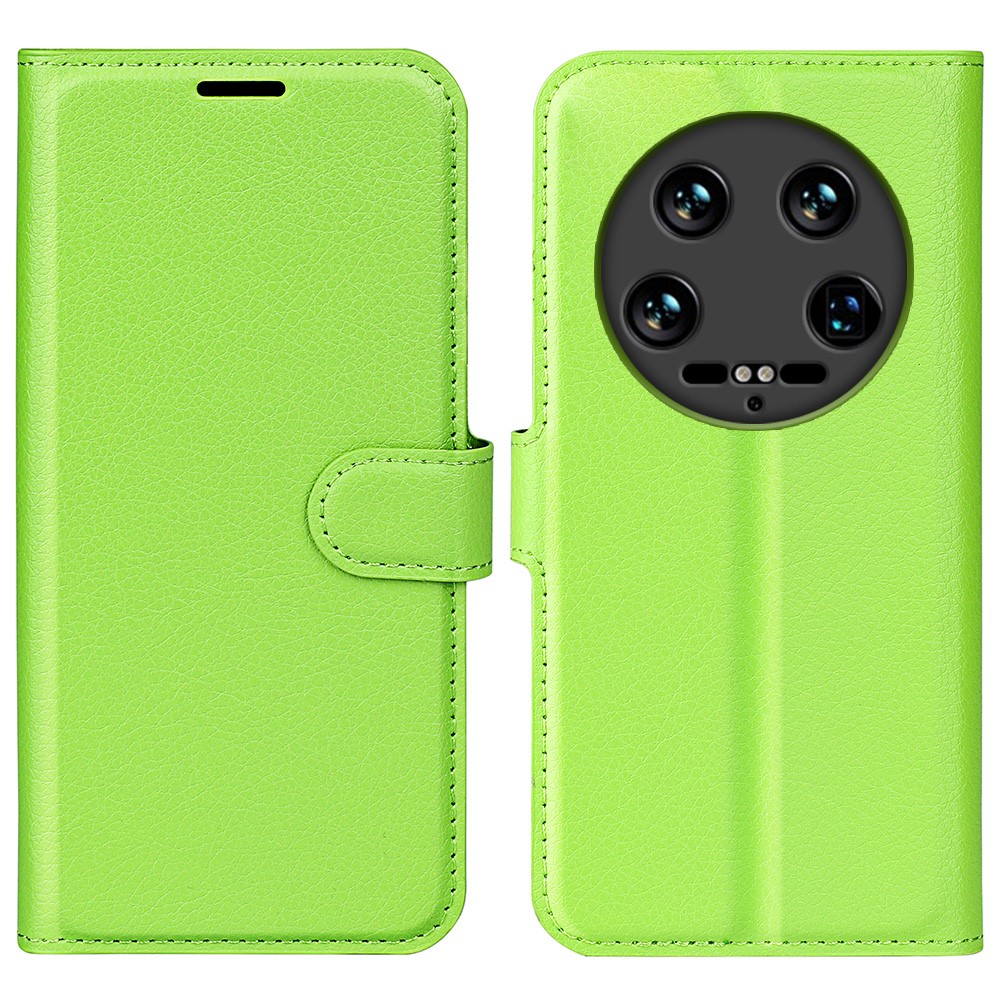  Xiaomi 14 Ultra Fodral Litchi Läder Grön