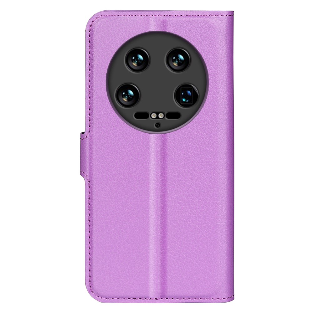  Xiaomi 14 Ultra Fodral Litchi Läder Lila