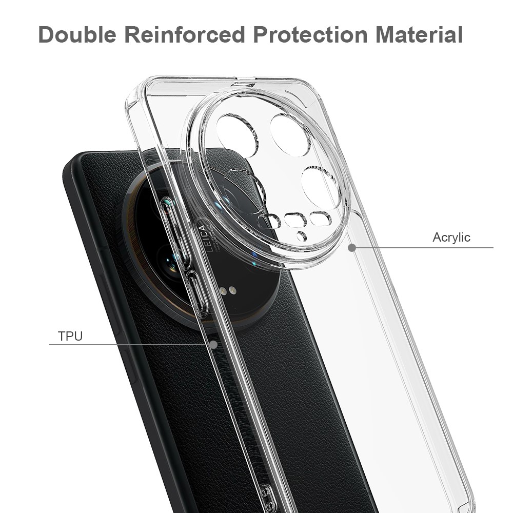  Xiaomi 14 Ultra Skal TPU / Akryl Shockproof Transparent