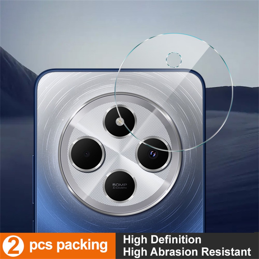 IMAK IMAK Xiaomi Redmi 14C 2-PACK Linsskydd Härdat Glas Transparent