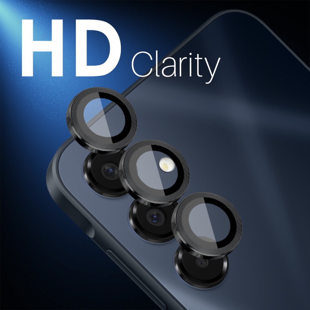 NORTHJO NORTHJO Samsung Galaxy A16 Linsskydd Härdat Glas Svart
