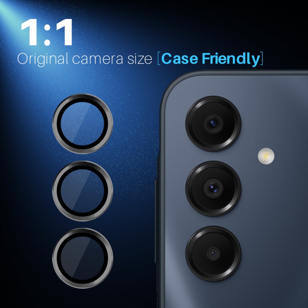 NORTHJO NORTHJO Samsung Galaxy A16 Linsskydd Härdat Glas Svart