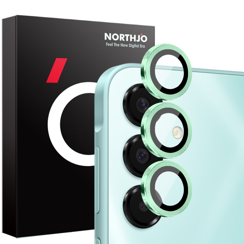NORTHJO NORTHJO Samsung Galaxy A16 Linsskydd Härdat Glas Grön