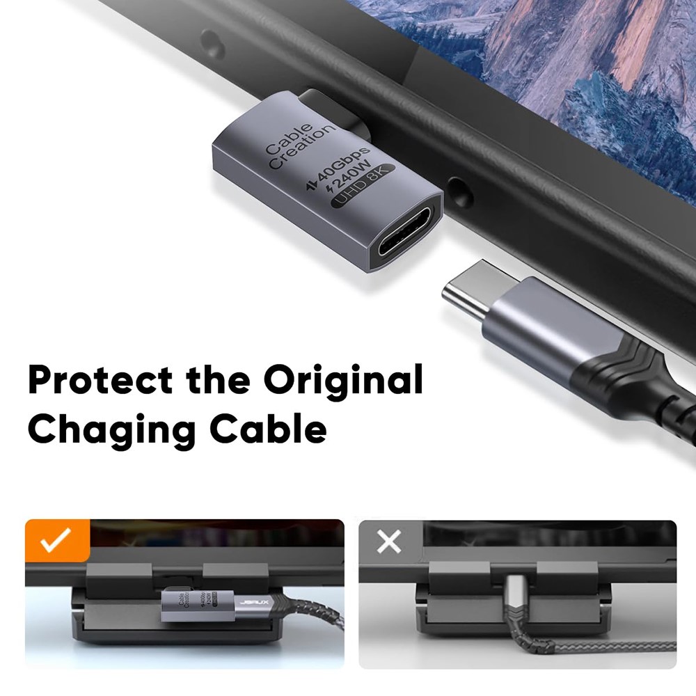CableCreation CableCreation USB-C Hona - USB-C Hane Adapter Grå