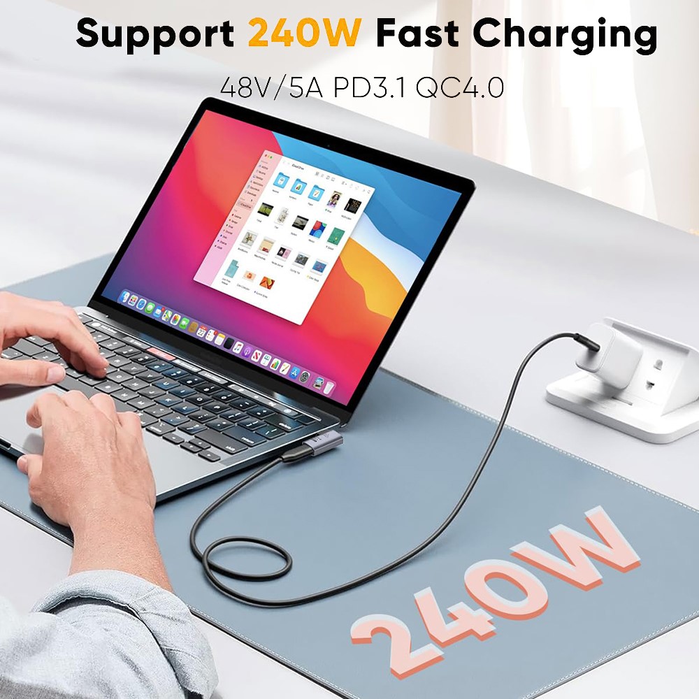CableCreation CableCreation USB-C Hona - USB-C Hane Adapter Grå