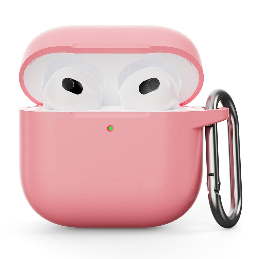  AirPods 4 Skal Med Krok Silikon Rosa