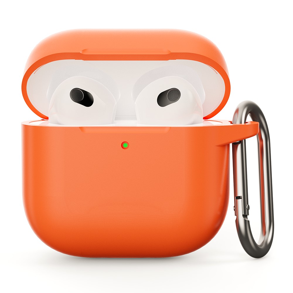  AirPods 4 Skal Med Krok Silikon Orange