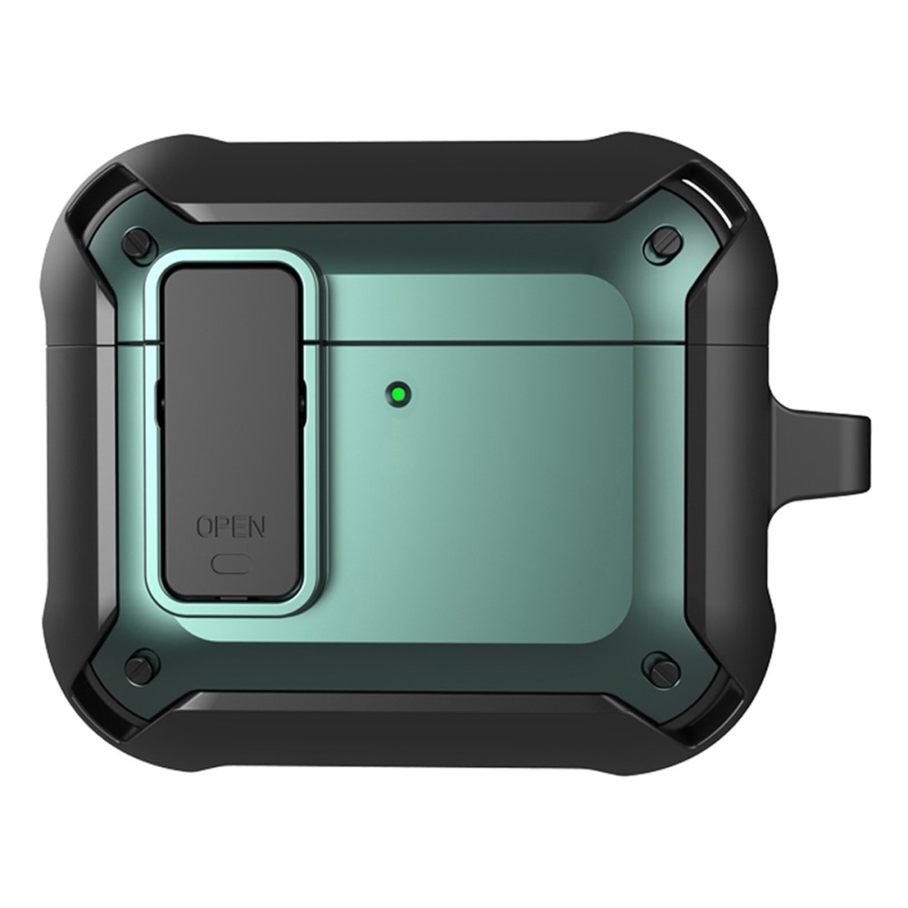  AirPods 4 Skal Shockproof Hybrid Armor Grön