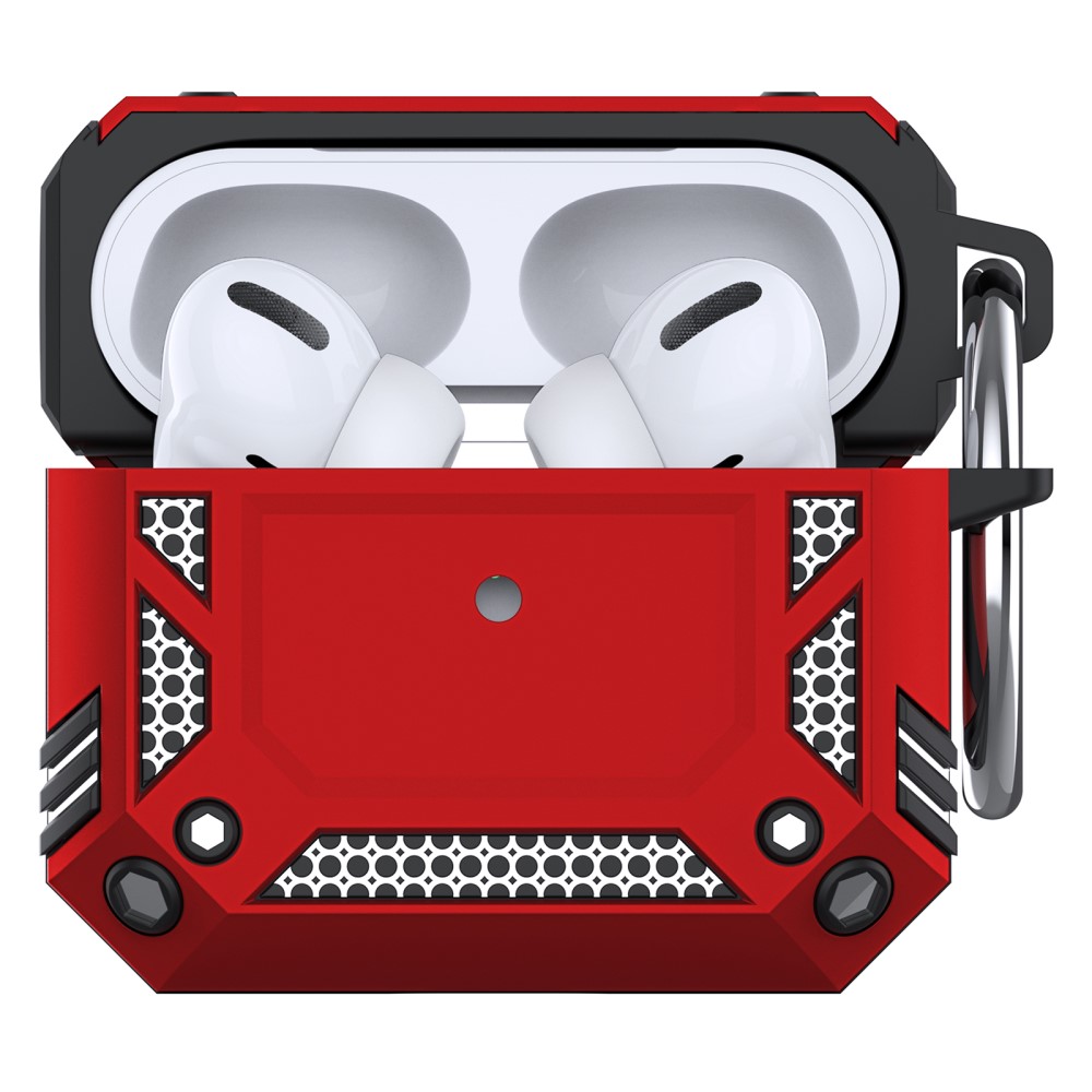  AirPods 4 Skal Med Karbinhake Hybrid Röd