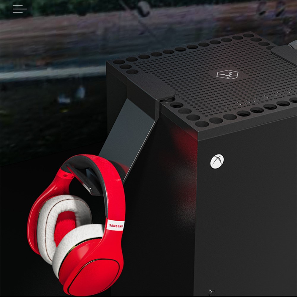  Xbox X Dammskydd Med Hållare För Headset Svart