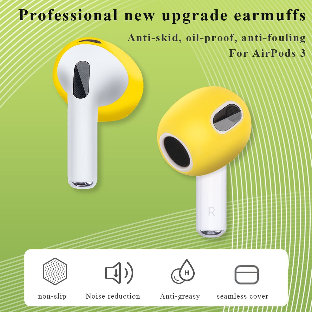  AirPods 3 Silikonskydd Svart