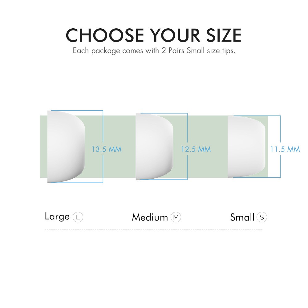 AHASTYLE AHASTYLE AirPods Pro 2/AirPods Pro 3-PACK Öronpluggar Vit