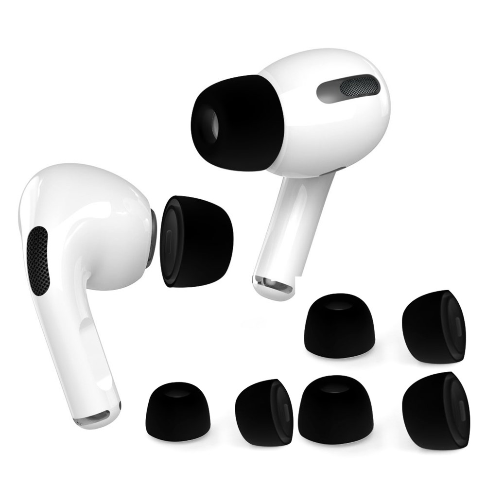 AHASTYLE AHASTYLE AirPods Pro 2/AirPods Pro Öronpluggar 3-PACK Svart